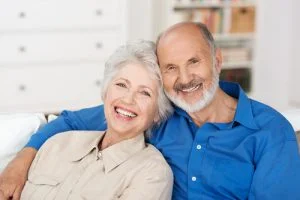 old couple smiling