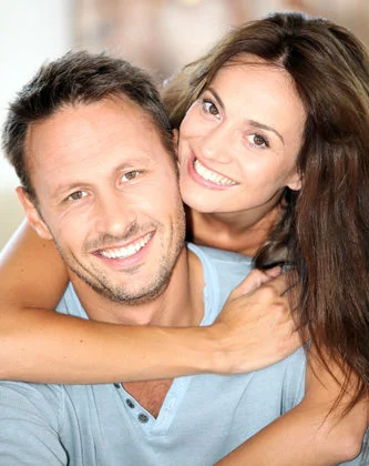 couple smiling