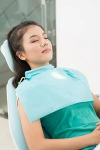 patient at dental clinic