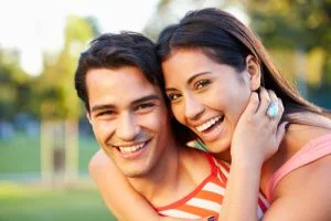 couples smiling